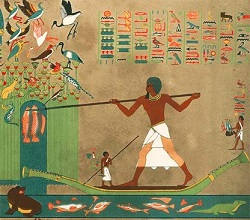 Риба, фреска, Египет