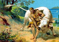 критский бык, Геракл
